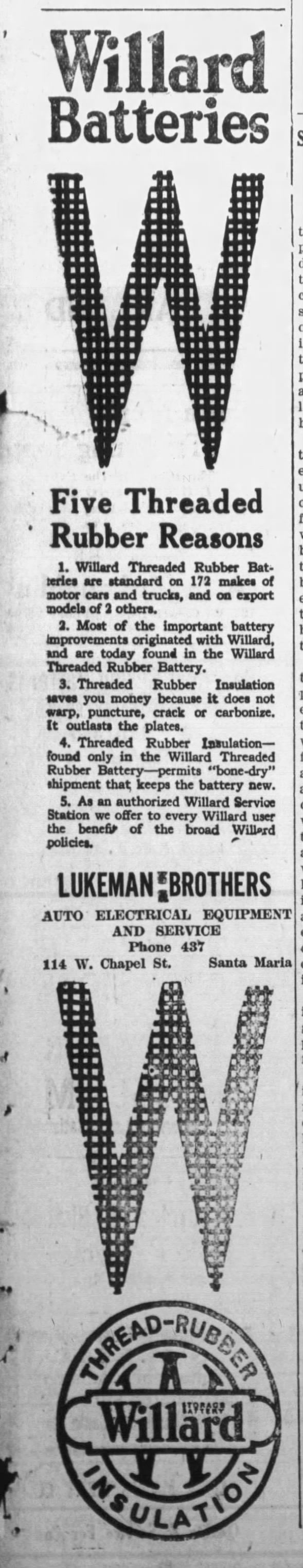 Clipping from Santa Maria Times